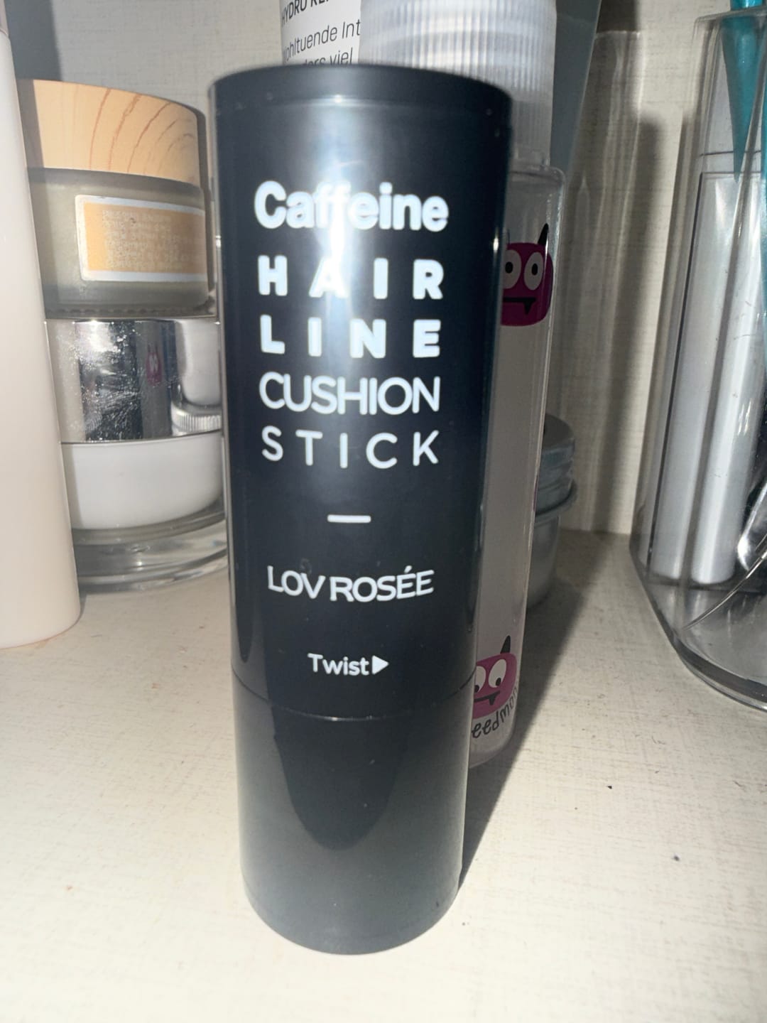 Customer photo review of LOV ROSÉE Caffeine Hairline Cushion Stick 3g