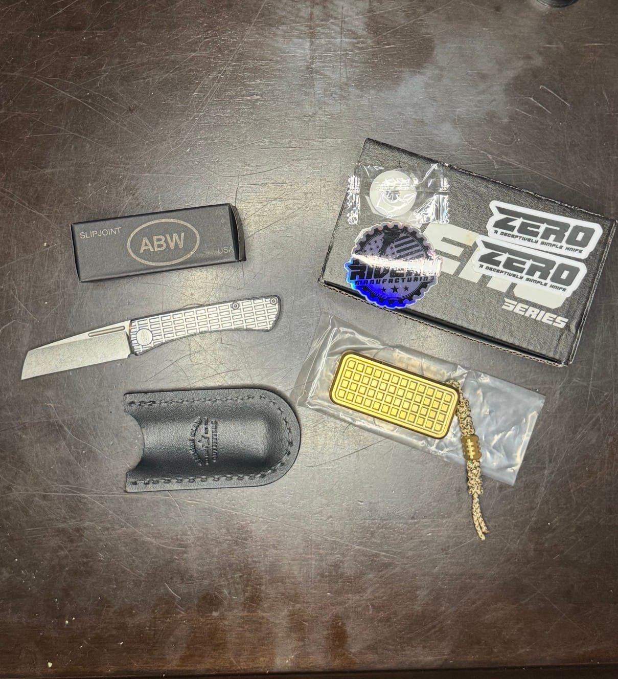 Customer photo review of Badger Claw Outfitters Outlaw Black Pocket Slip for American Blade Works Slip Joint - Made in USA (BCO-SLIP-OUTLAW-BLACK)