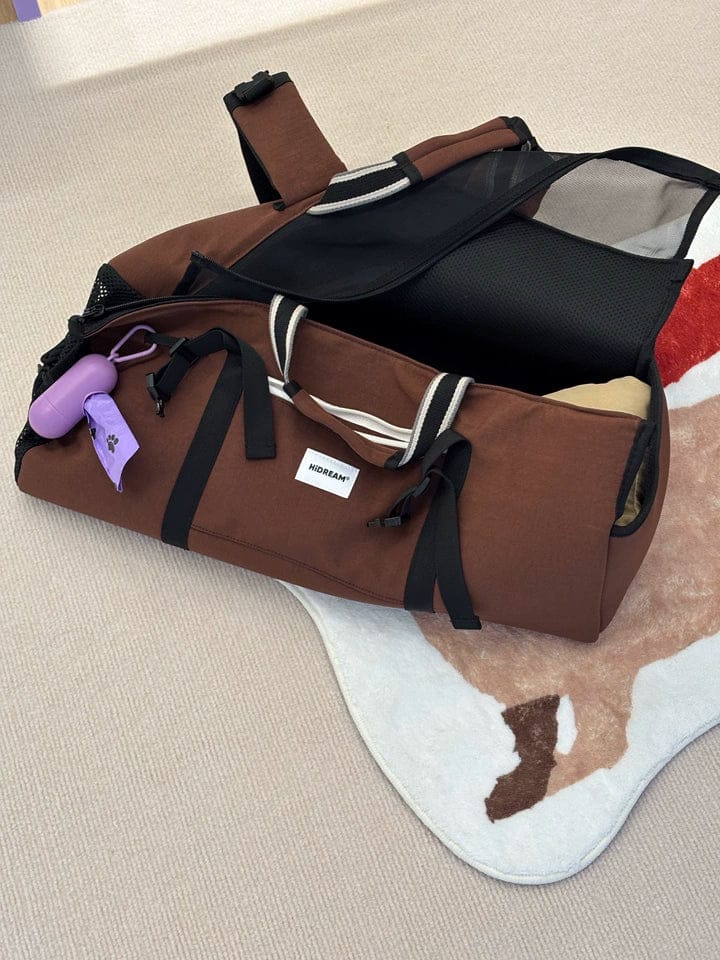 Customer photo review of Dachshund Carrier Backpack – Extra-Long Design with Removable Support Cushion