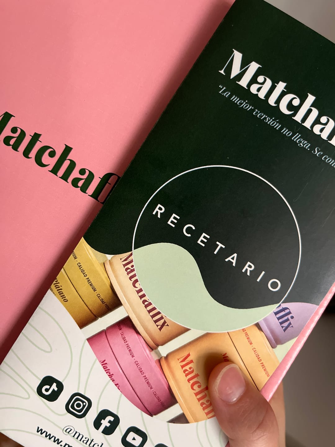 Customer photo review of Recetario Matchaflix