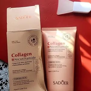 Customer photo review of Idratante Maschera Viso Peel-Off Collagene e Niacinamide