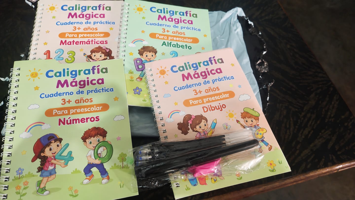 Customer photo review of Cuadernos Mágicos Luditrazo – Traza, Borra y Repite