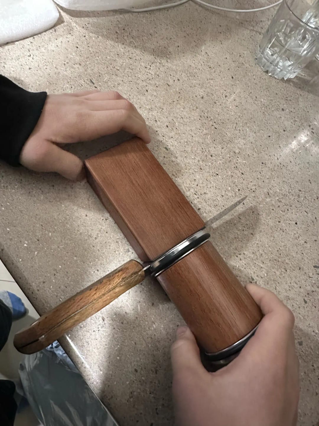 Customer photo review of Rollmaster Rolling Knife Sharpener™