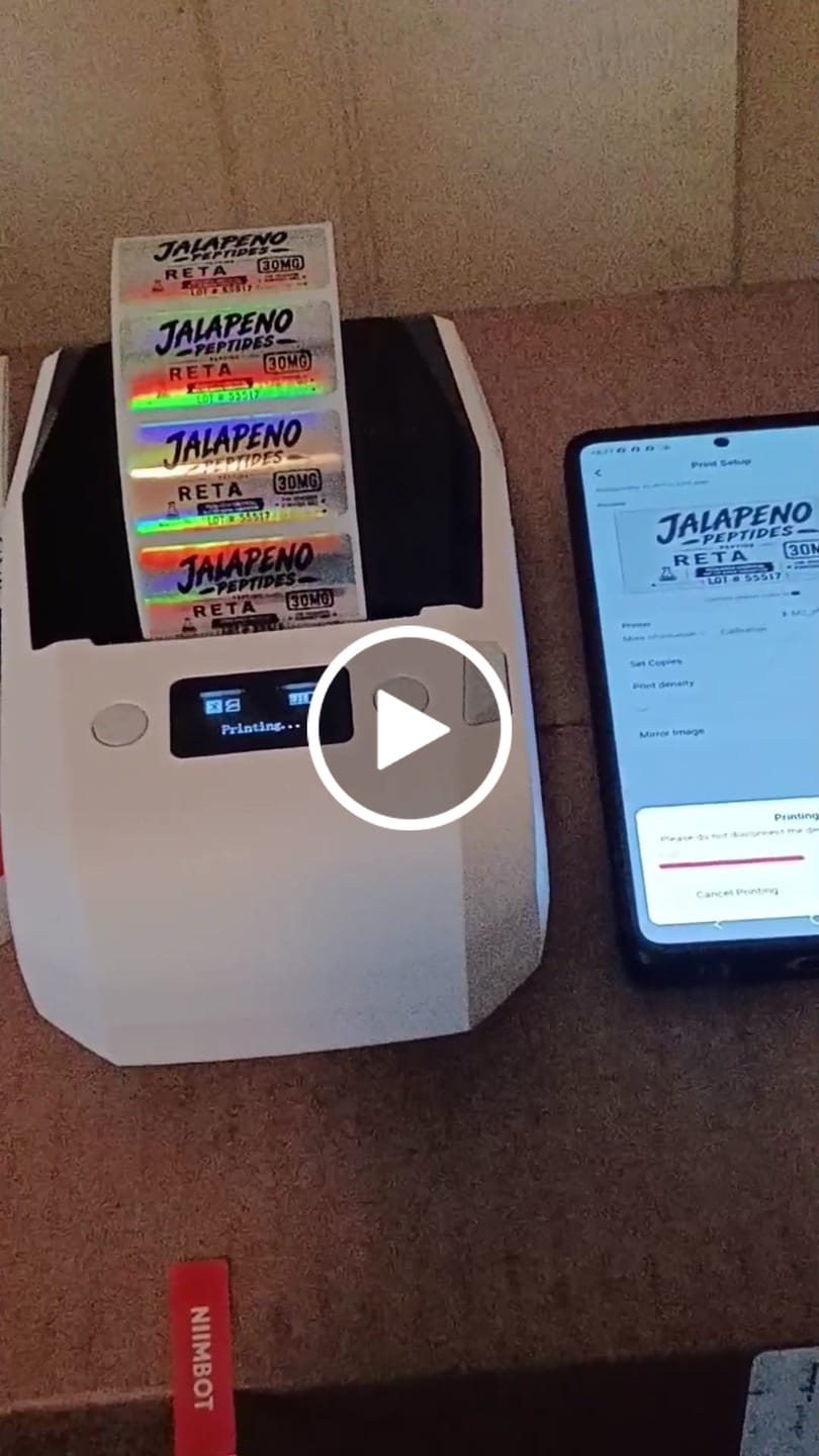 Customer video review of Thermal Transfer Label Printer Labels for M2, M3