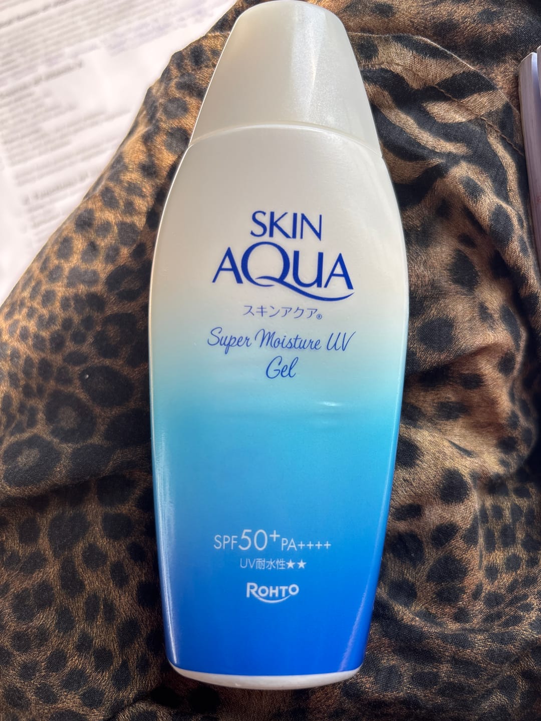 Customer photo review of Skin Aqua Super Moisture UV Gel 110g - Value Size Sunscreen SPF50+ PA++++