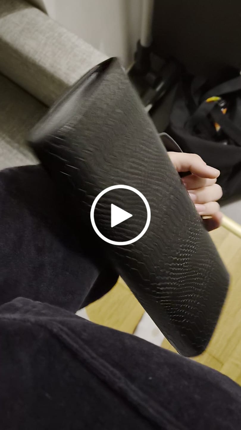 Customer video review of Bianca Croc-Embossed Leather Bag