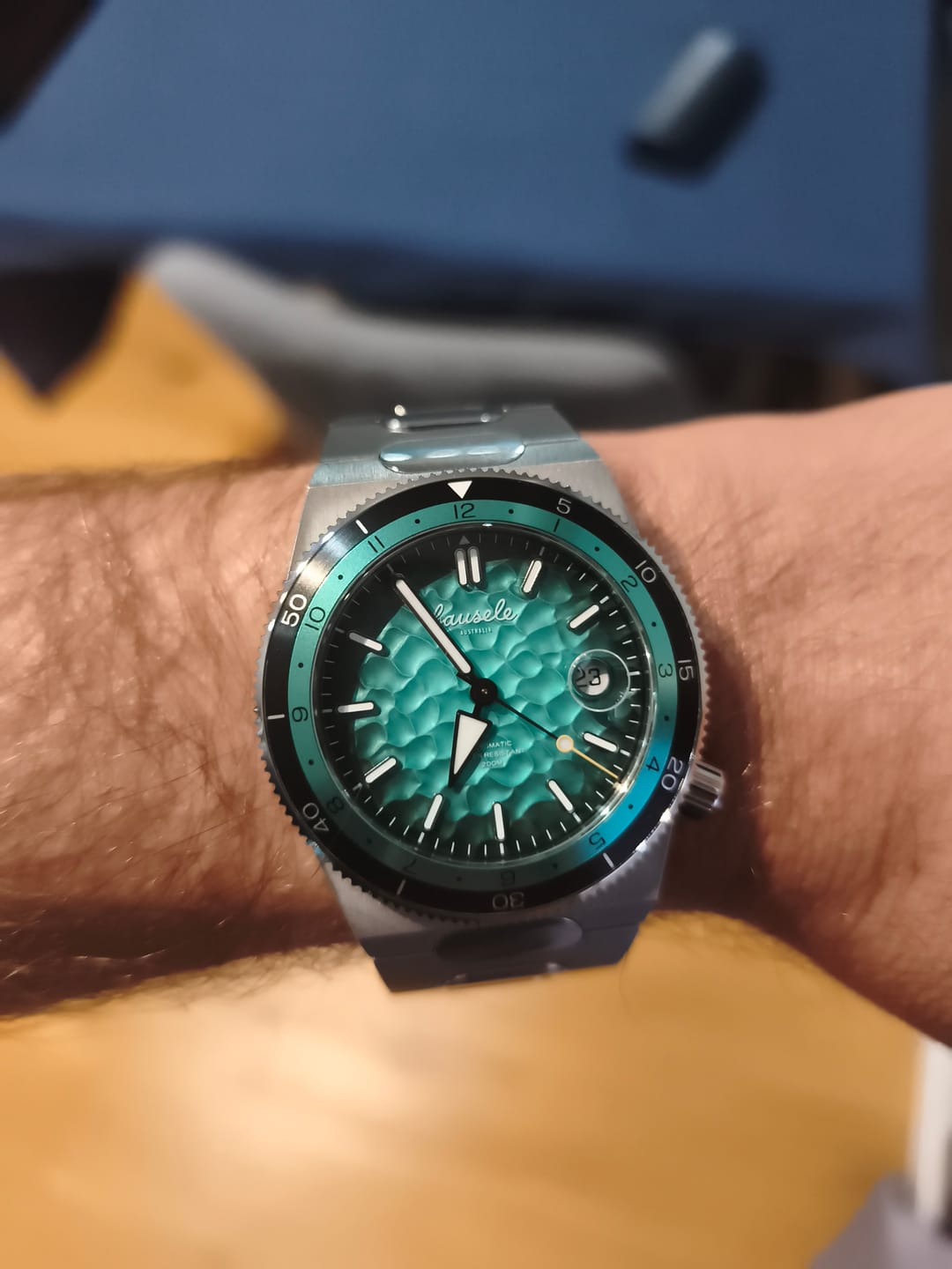 Customer photo review of Oceanic Blue