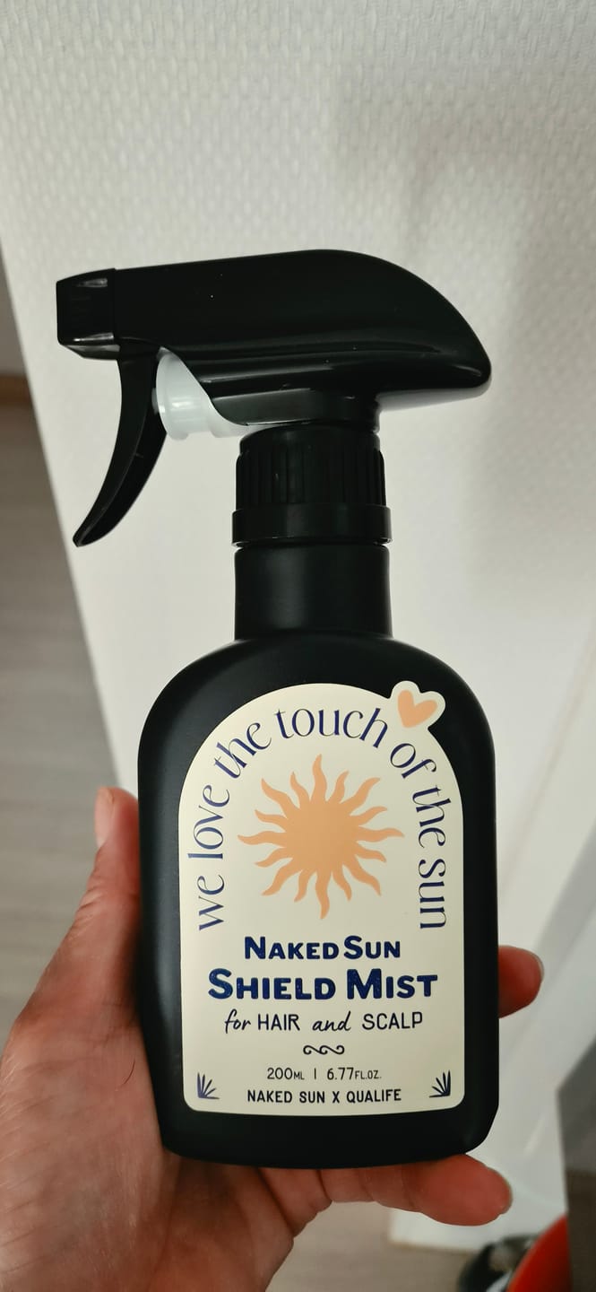 Customer photo review of Naked Sun Shield Mist for Hair and Scalp 200ml