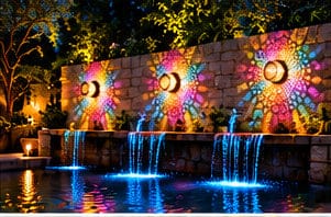 Customer photo review of LumiMandala™ – Solar Rainbow Garden Light
