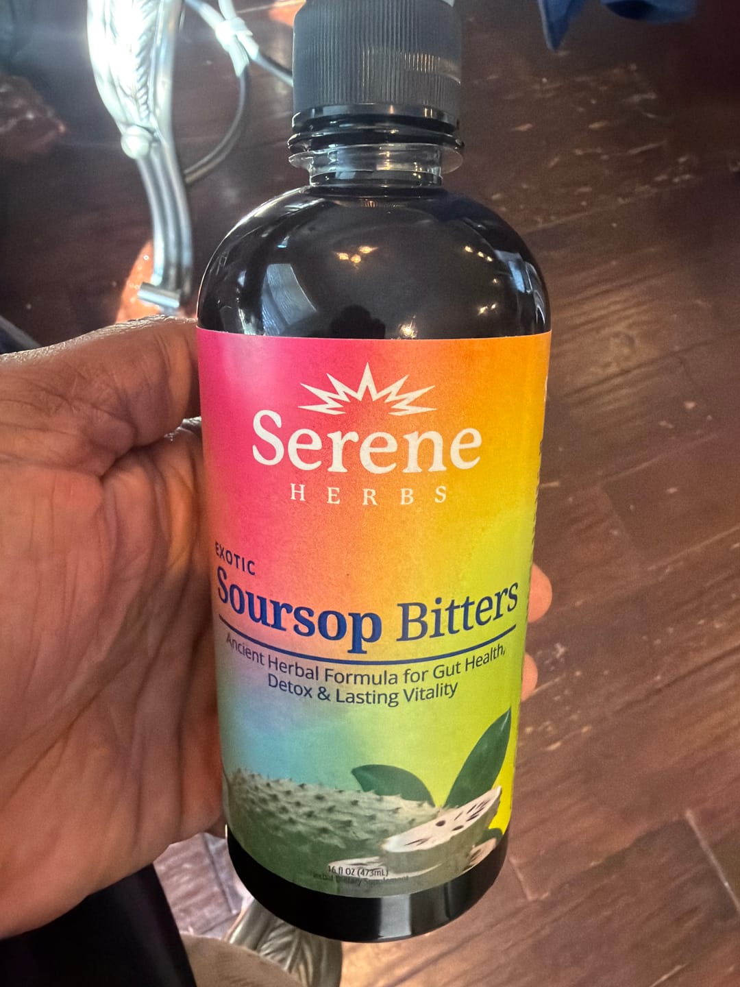 Customer photo review of Soursop Bitters Single Bottle