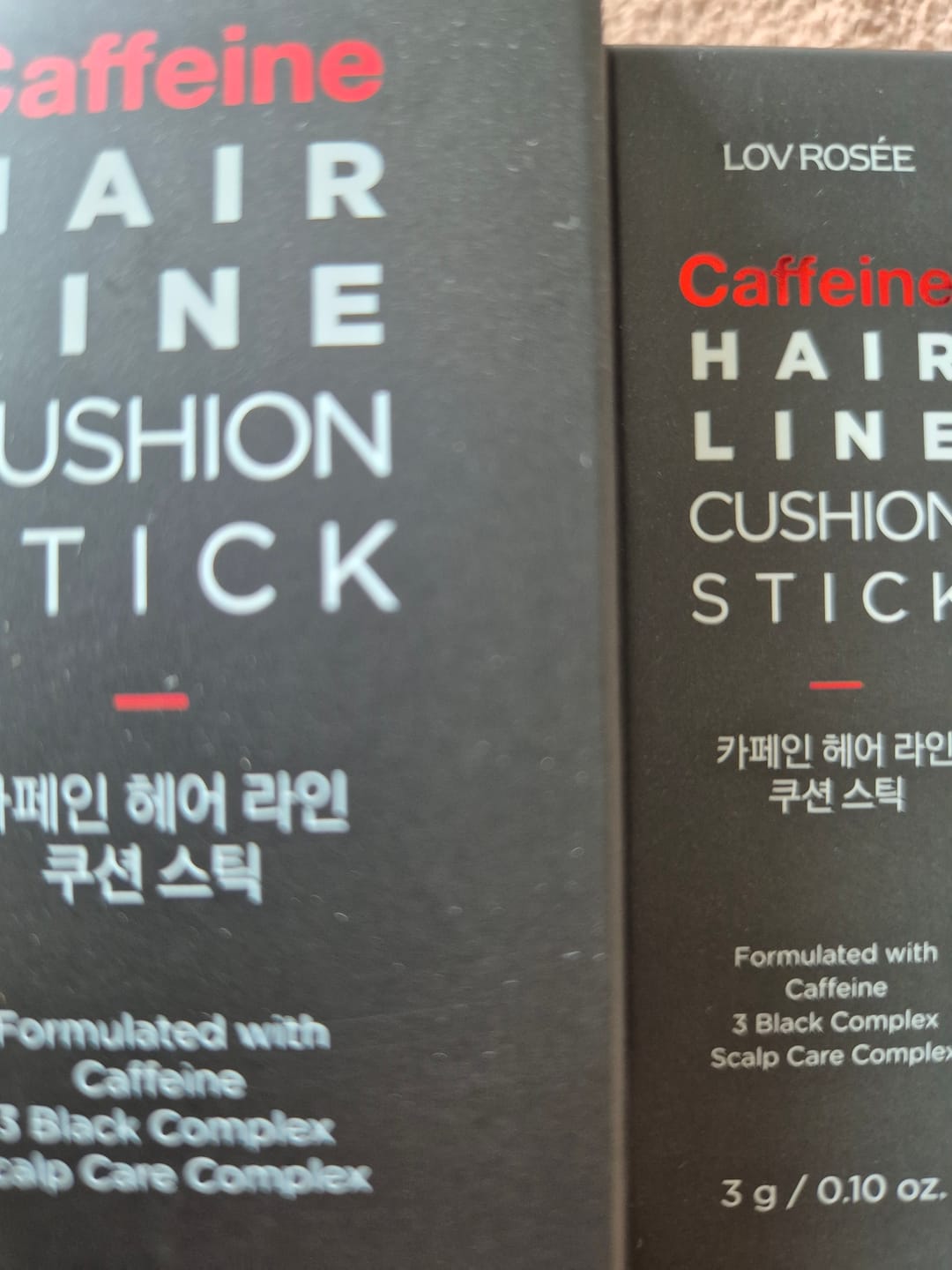 Customer photo review of LOV ROSÉE Caffeine Hairline Cushion Stick 3g