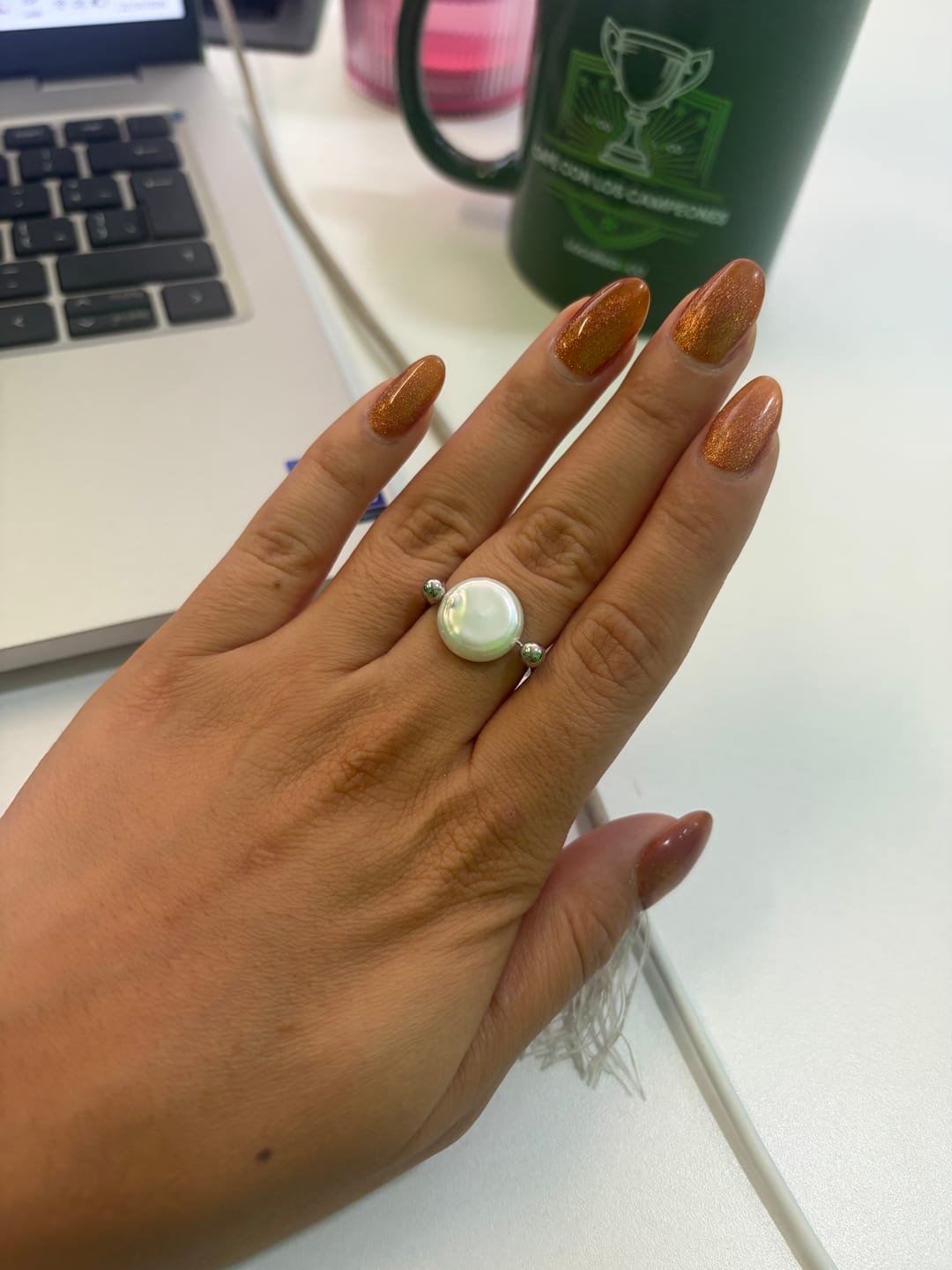 Customer photo review of Anillo Tibetano Plata