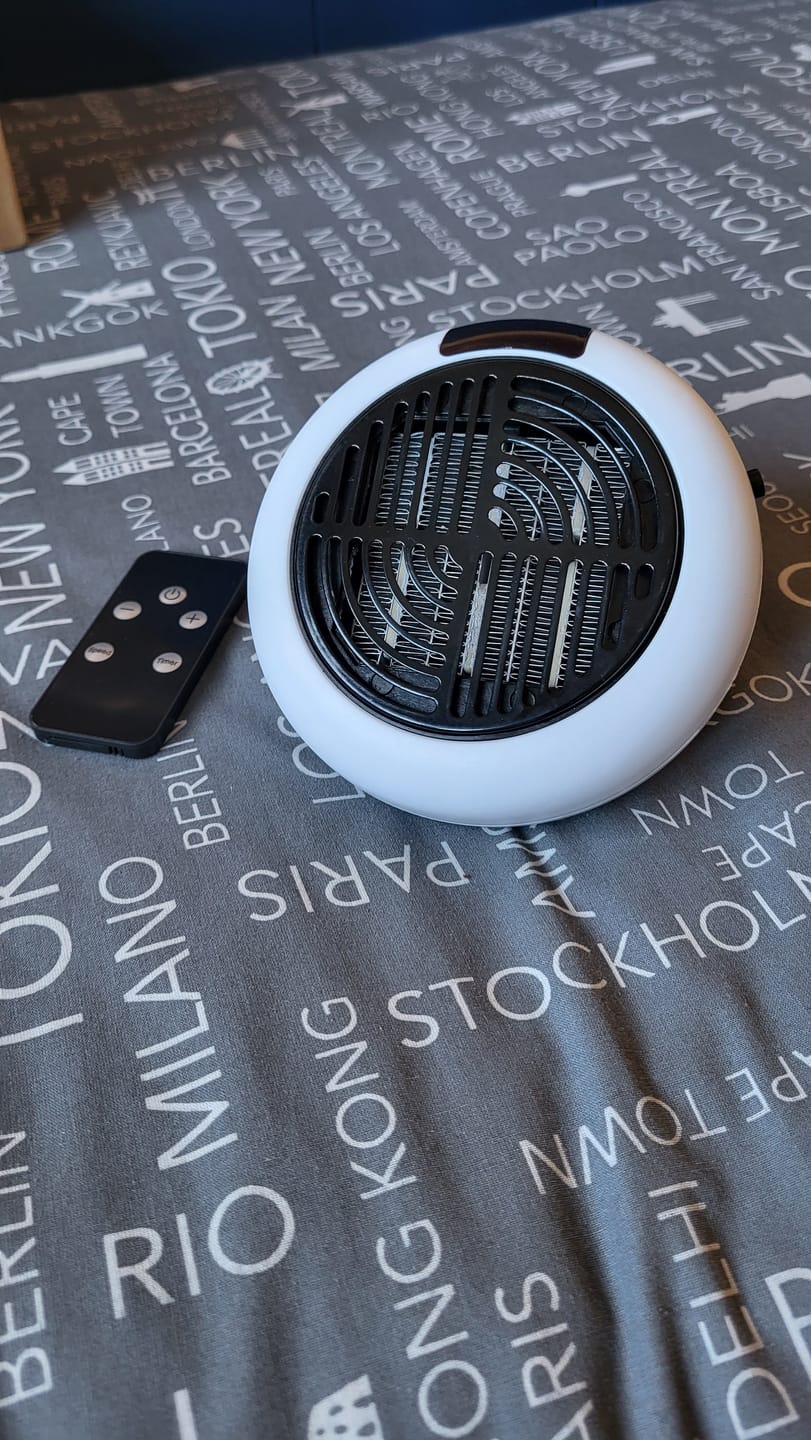 Customer photo review of Calefactor Personal Portátil