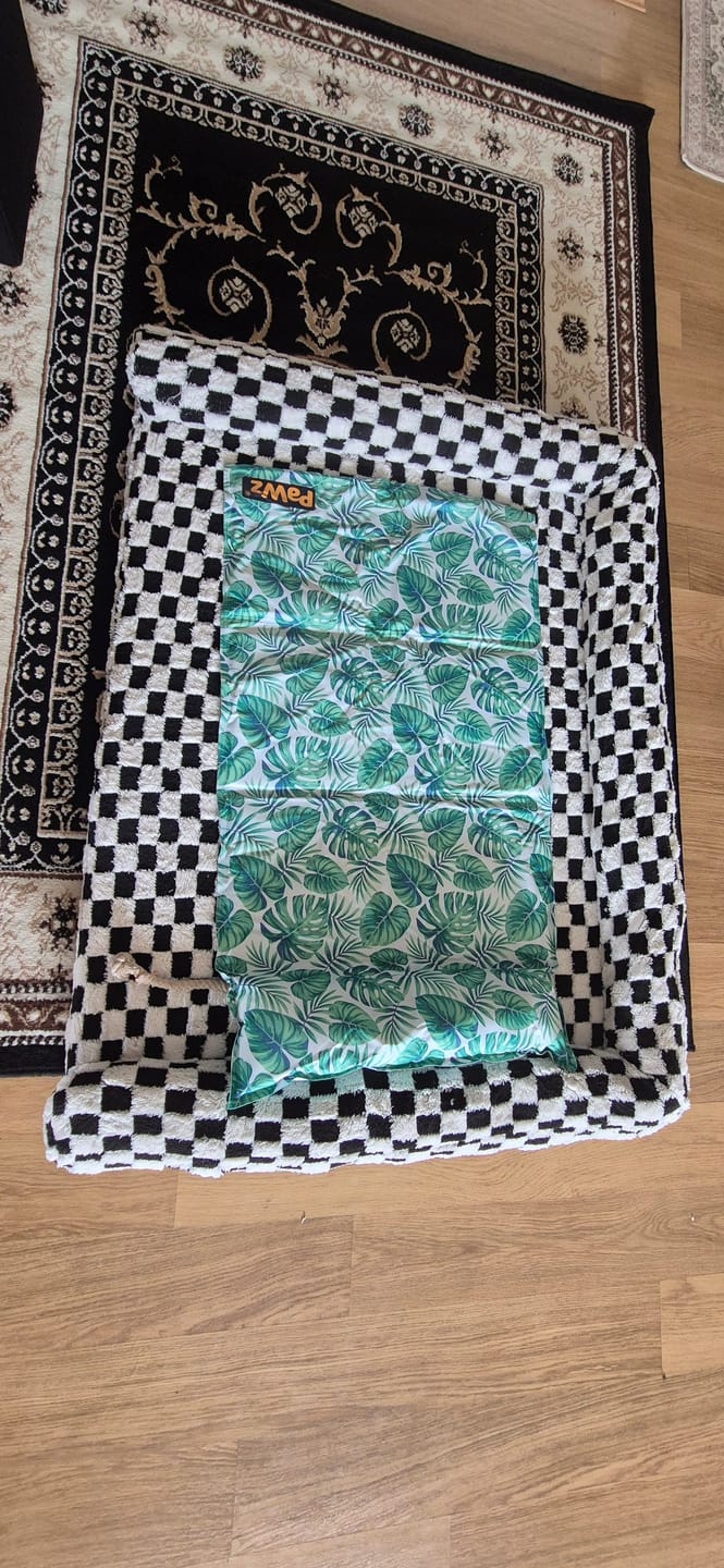 Customer photo review of Dog Summer Cooling Mat