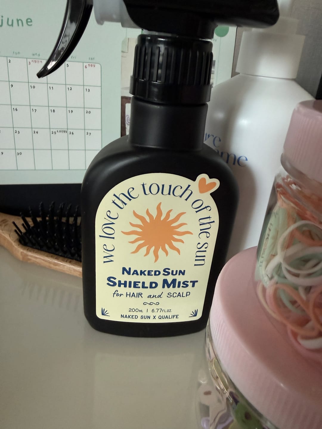 Customer photo review of Naked Sun Shield Mist for Hair and Scalp 200ml