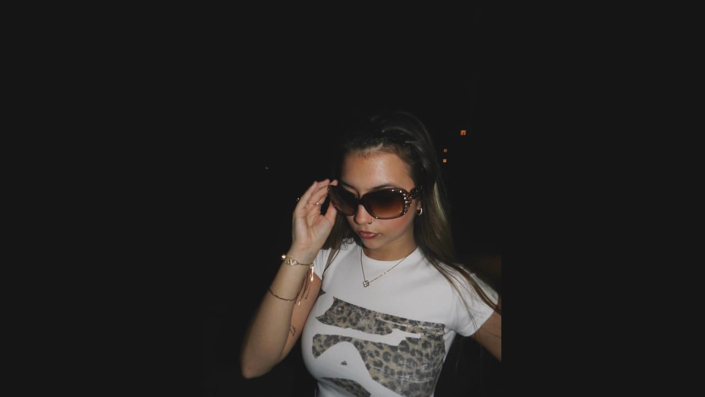 Customer photo review of Leopard Silhouette Baby Tee-568