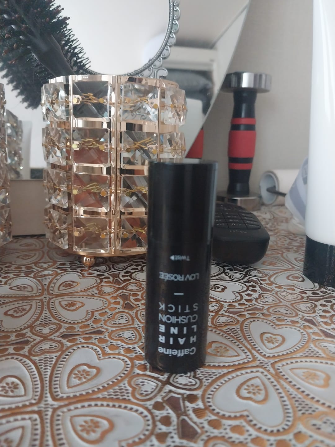 Customer photo review of LOV ROSÉE Caffeine Hairline Cushion Stick 3g