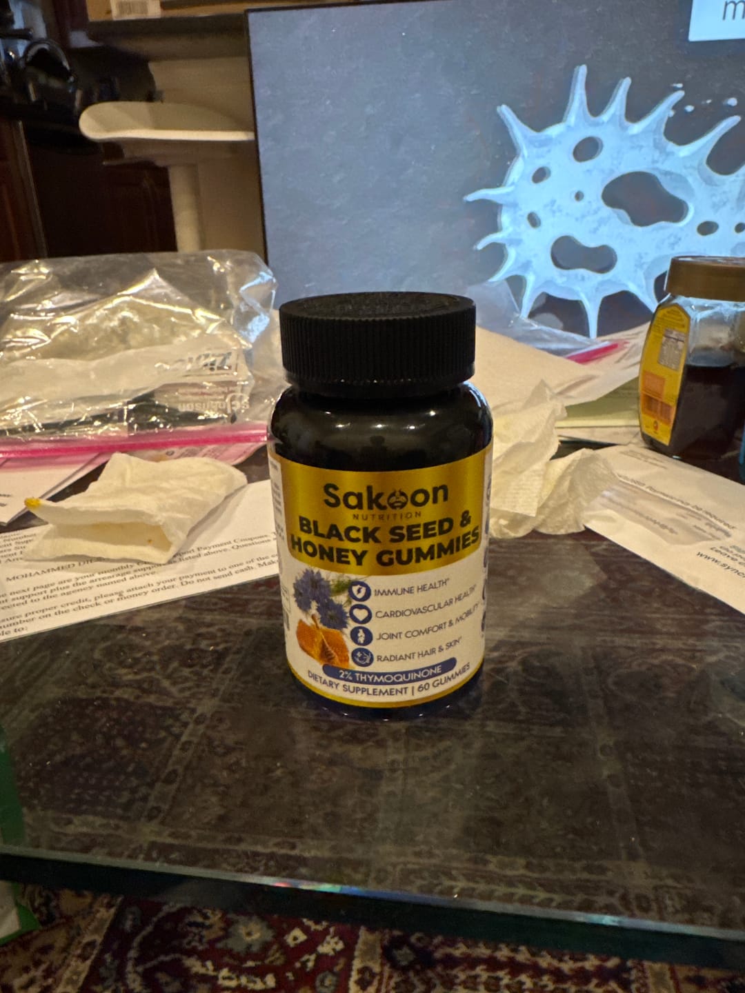 Customer photo review of Black Seed Oil & Honey Gummies