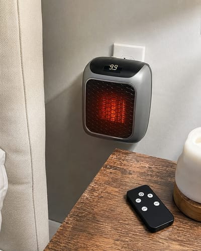 Customer photo review of HEATEC – Energy-Efficient Portable Comfort Heater with Powerful Heating Performance & Safety System, No Installation Required | Up to 20 m²