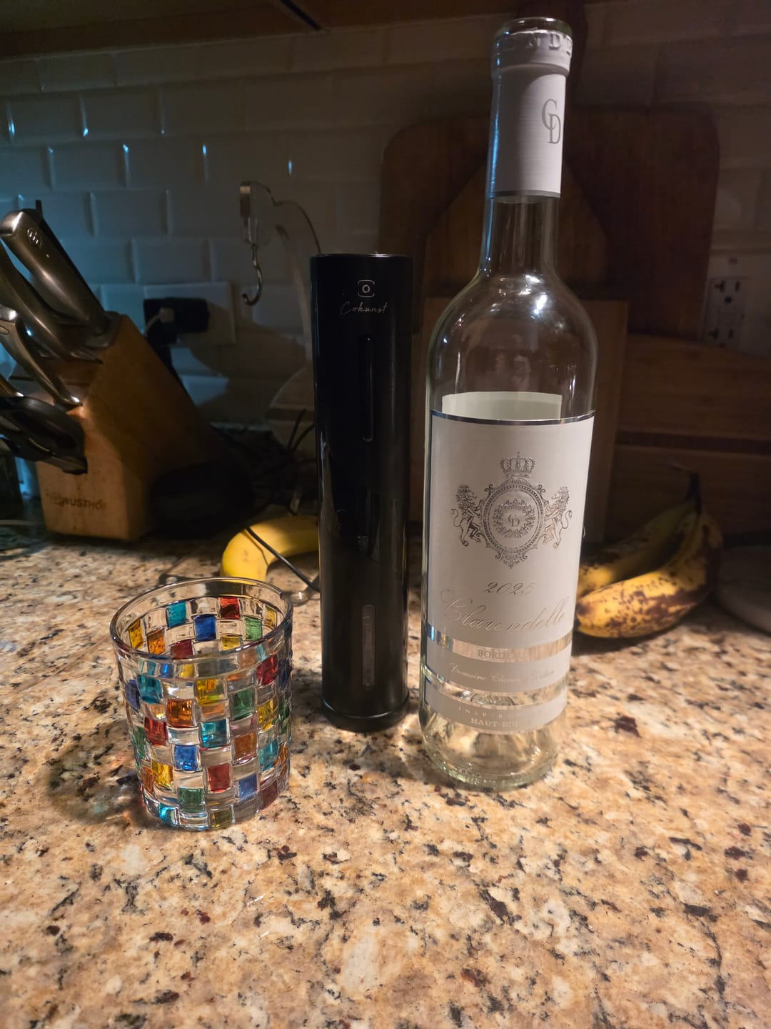 Customer photo review of Tessera Hand-Painted Mosaic Glass