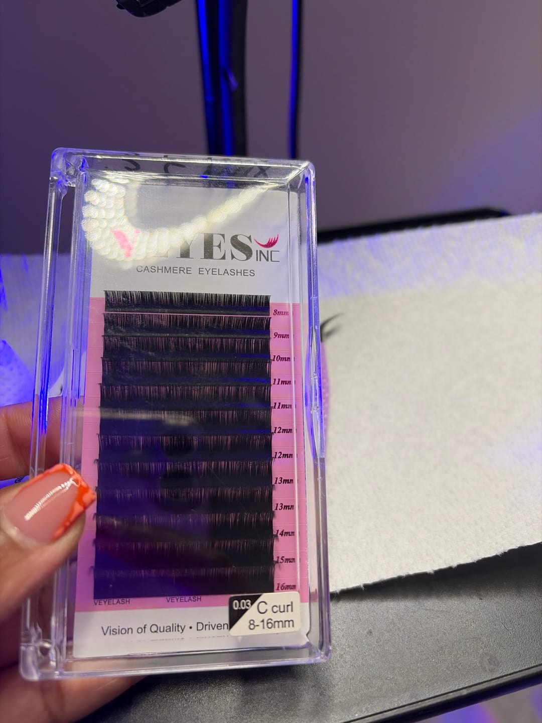Customer photo review of VEYESINC Cashmere Lashes - 0.03MM
