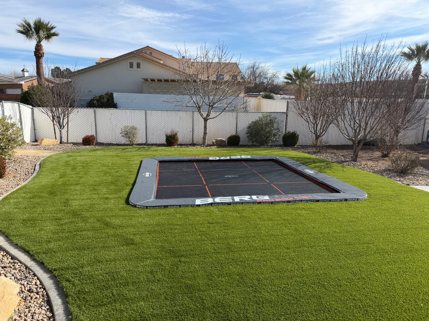 Customer photo review of 10x14' Rectangle Pro-Line Avyna In-ground Trampoline