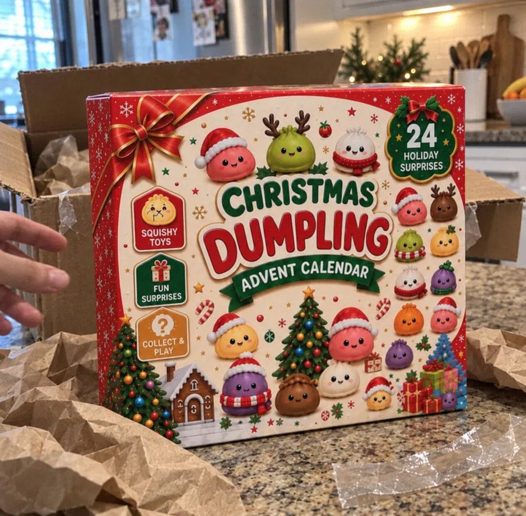 Customer photo review of Christmas Dumpling Advent Calendar - Personalized Christmas Gifts For Your Kids 2026