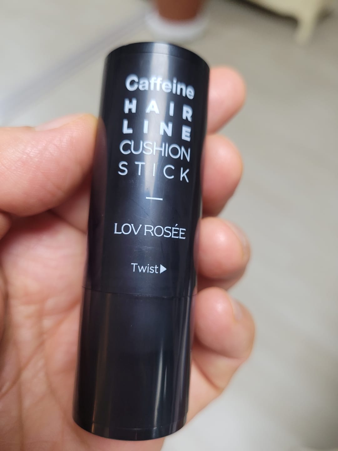 Customer photo review of LOV ROSÉE Caffeine Hairline Cushion Stick 3g