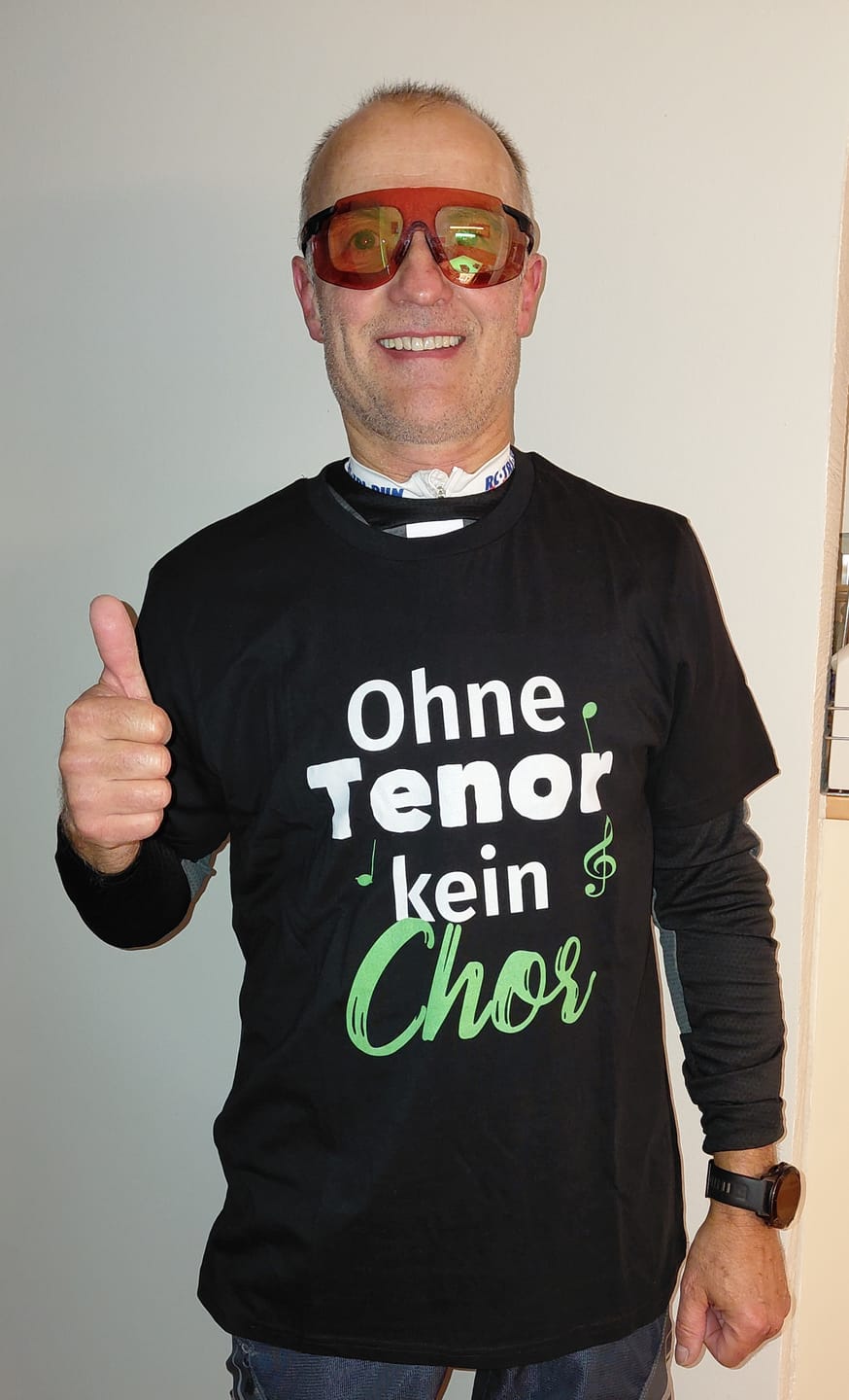 Customer photo review of Ohne Tenor kein Chor – Premium Bio T-Shirt