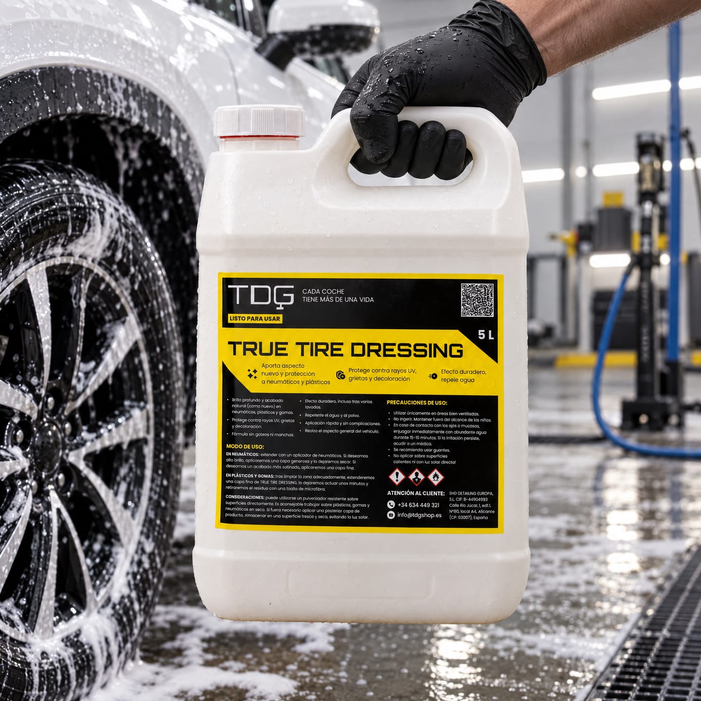 Customer photo review of Abrillantador  de Neumáticos y plásticos True Tire Dresing