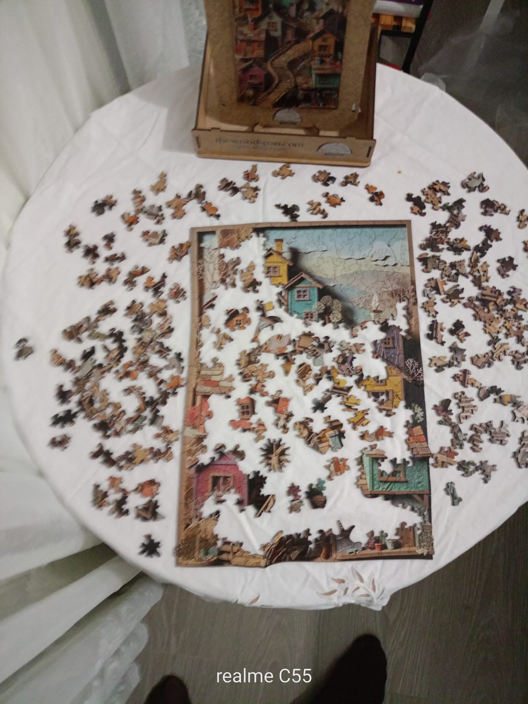 Customer photo review of Masal Sokağı - Ahşap Puzzle