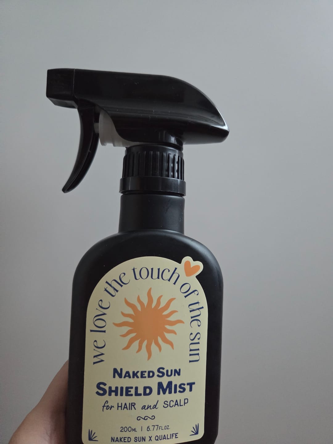 Customer photo review of Naked Sun Shield Mist for Hair and Scalp 200ml