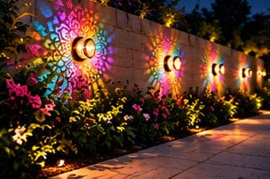 Customer photo review of LumiMandala™ – Solar Rainbow Garden Light