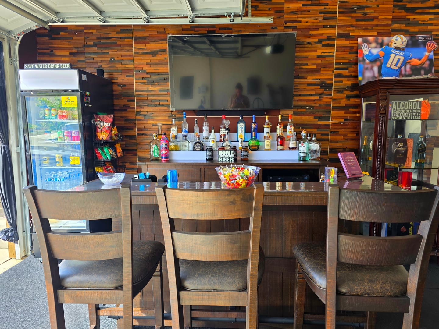 Customer photo review of 3D Wood Wall Panel | Wide Shipwood | 12×24"