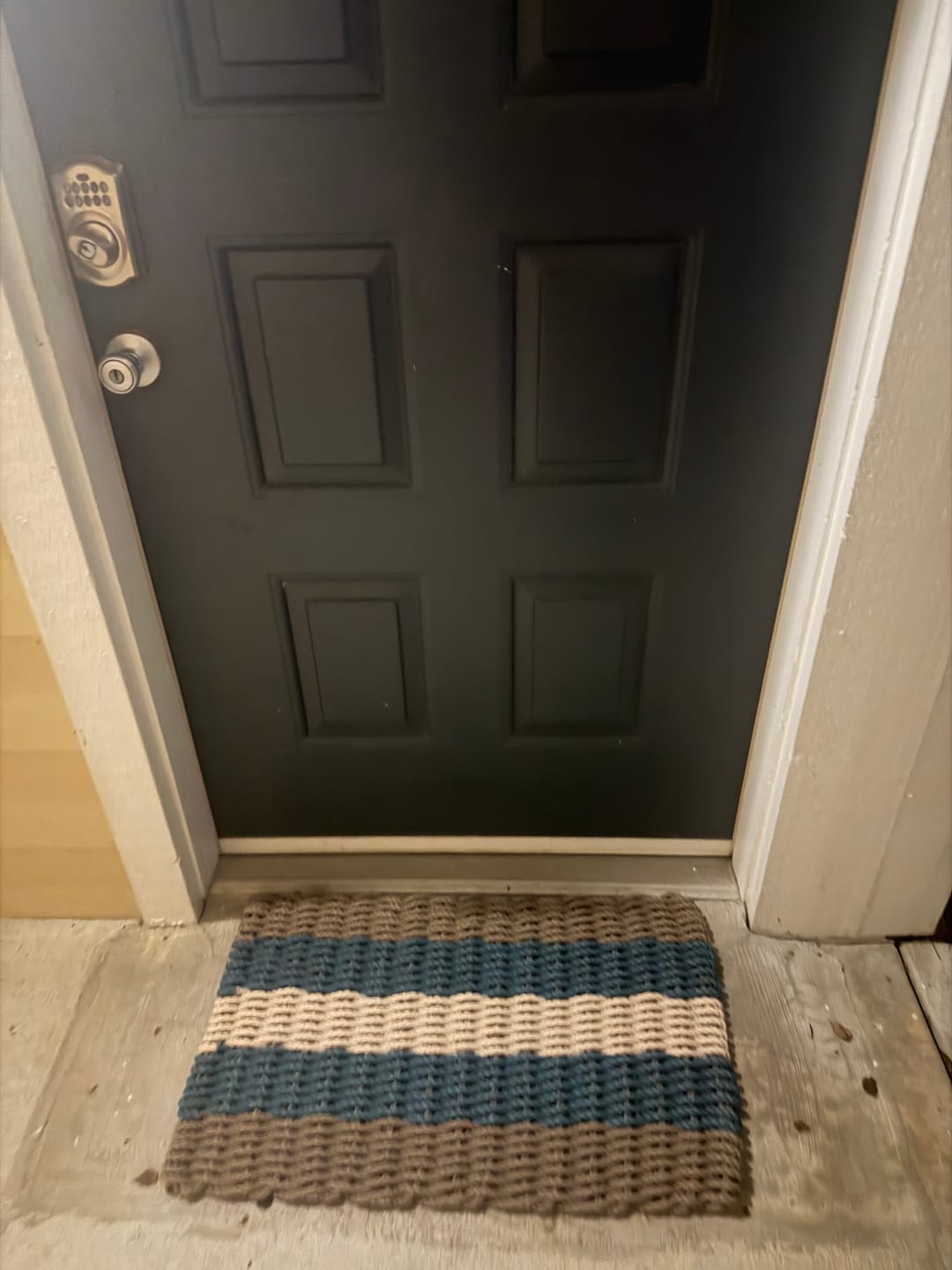 Customer photo review of Rope Doormat - Kiawah Shoreline Stripe