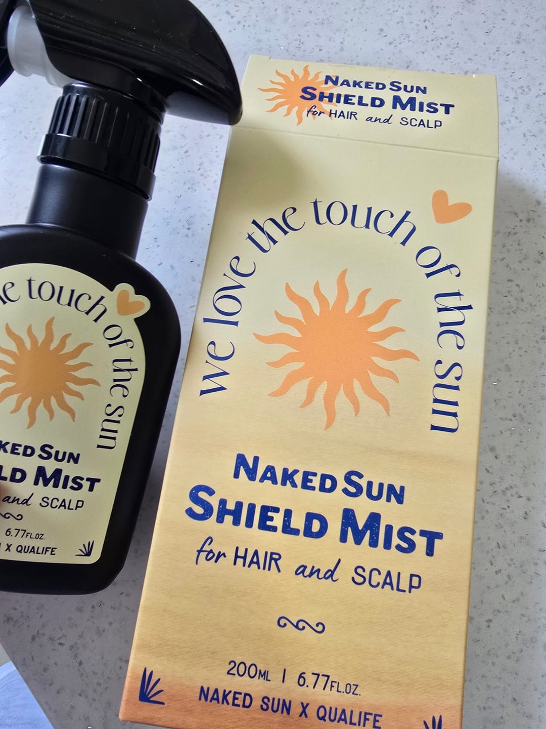 Customer photo review of Naked Sun Shield Mist for Hair and Scalp 200ml