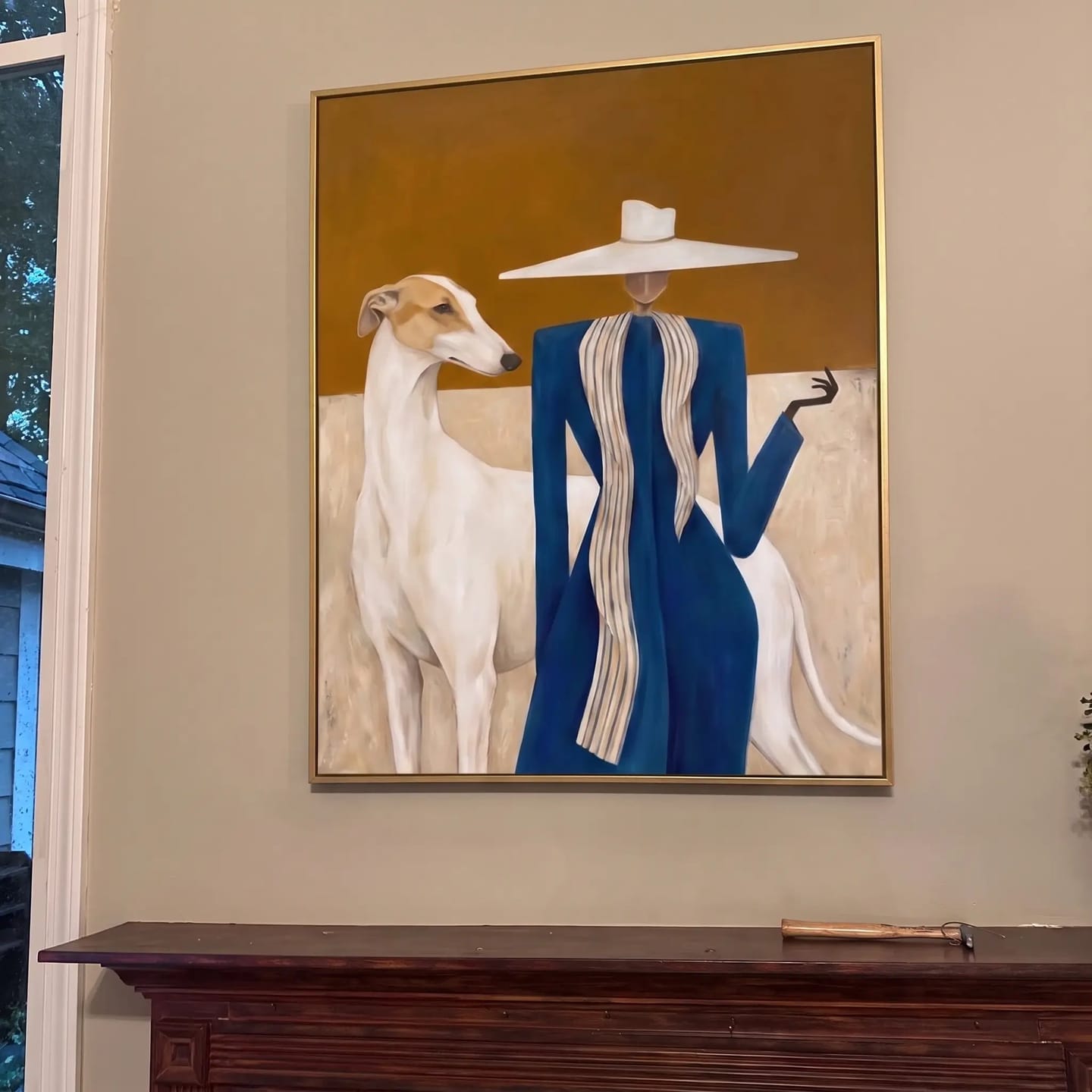 Customer photo review of Portrait Art Rider's Quiet Pause #PR288