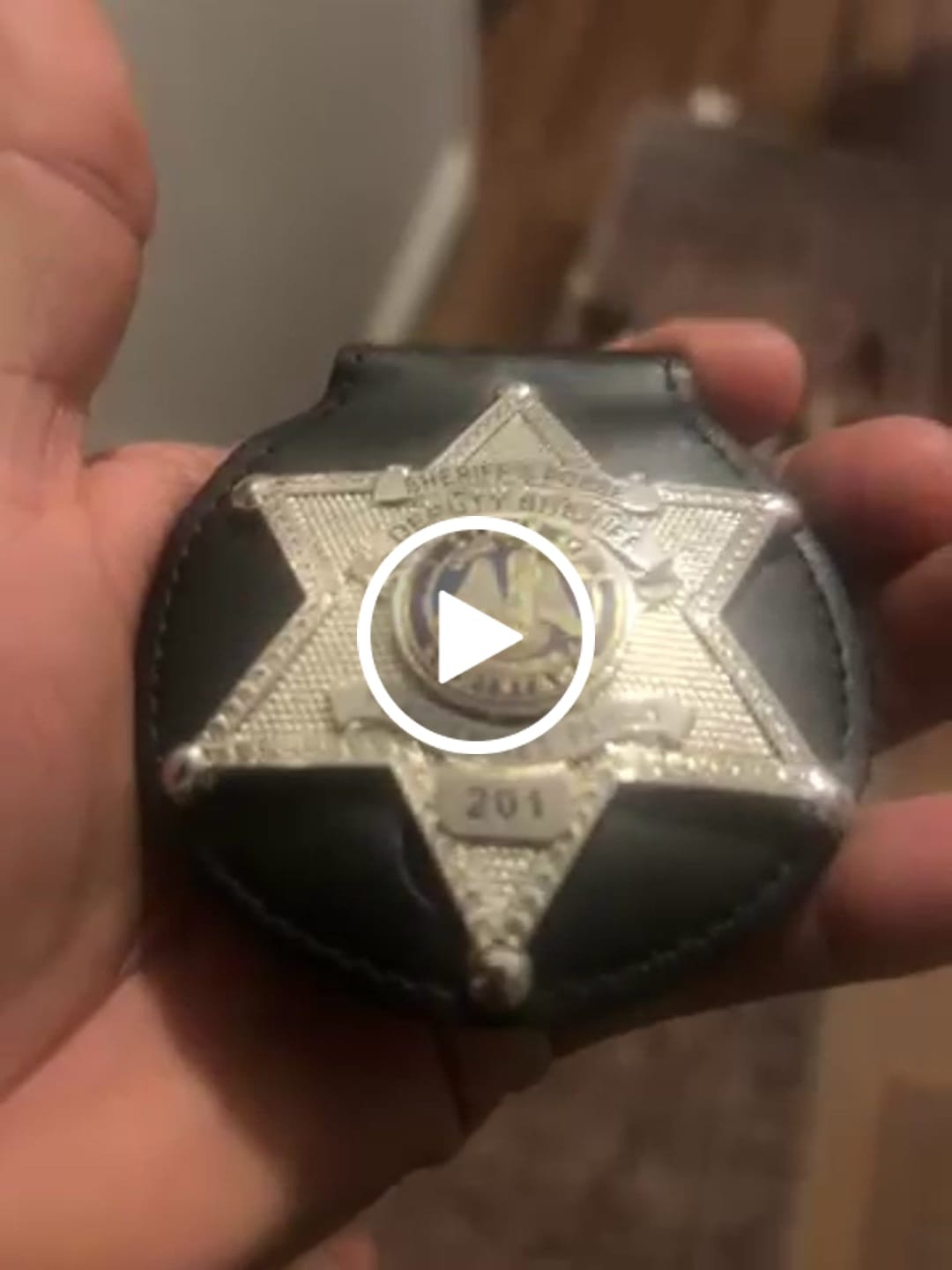 Customer video review of Customizable Badge MA27
