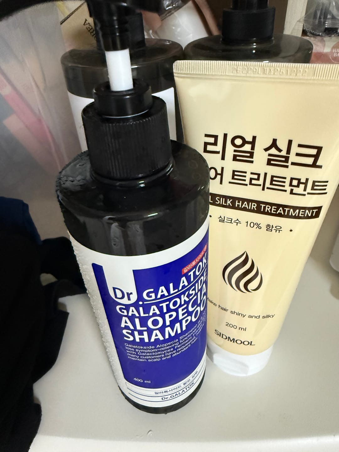 Customer photo review of Sidmool Galatokside Fragrance-Free Alopecia Shampoo 400ml