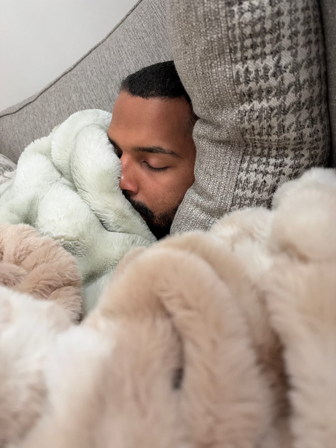 Customer photo review of Extreme Ultra Cloud Desert Sage Blanket