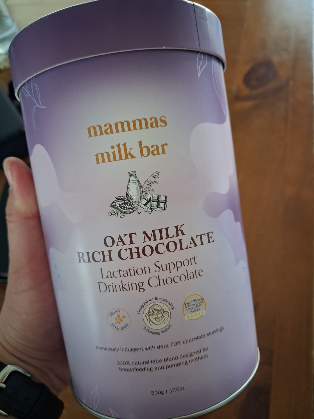 Customer photo review of *NEW* Lactation Oat Milk Rich Chocolate