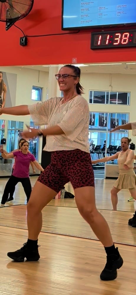 Customer photo review of Zumba Z-Lift High Waisted Biker Shorts