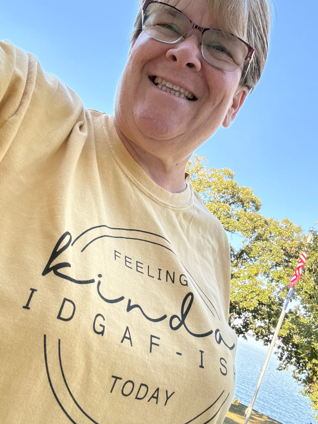 Customer photo review of IDGAF-ish Tee