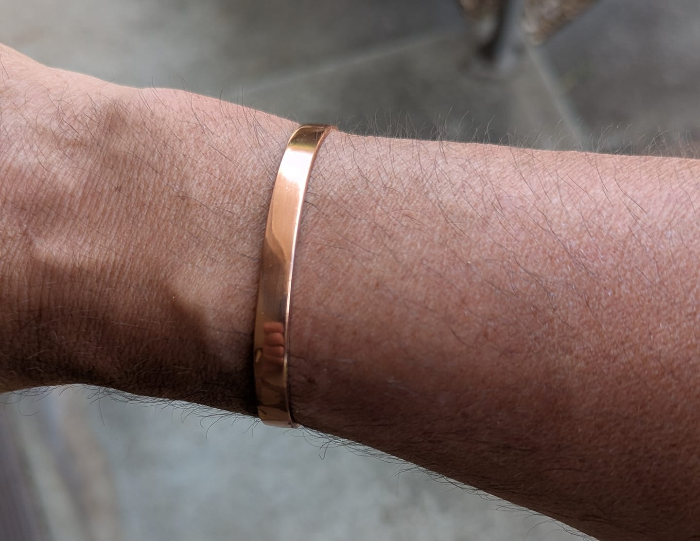 Customer photo review of Pure Copper Bracelet - Smooth Copper Bracelet - Copper Culture