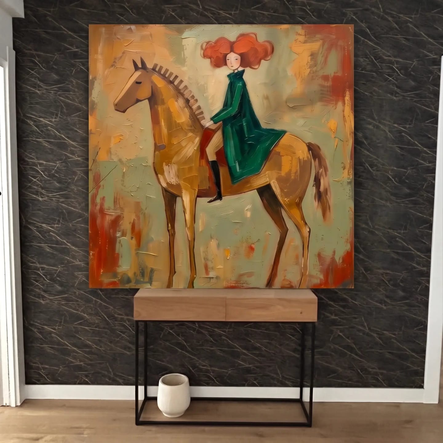 Customer photo review of Animal Horsewoman Garden Ride #AN054