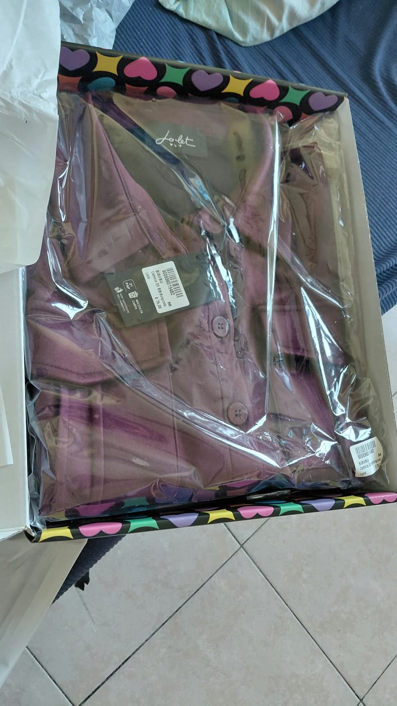 Customer photo review of CAMICIA BIBI BURGUNDY