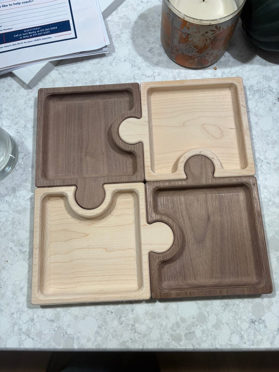 Customer photo review of Puzzle Piece Tray Digital File