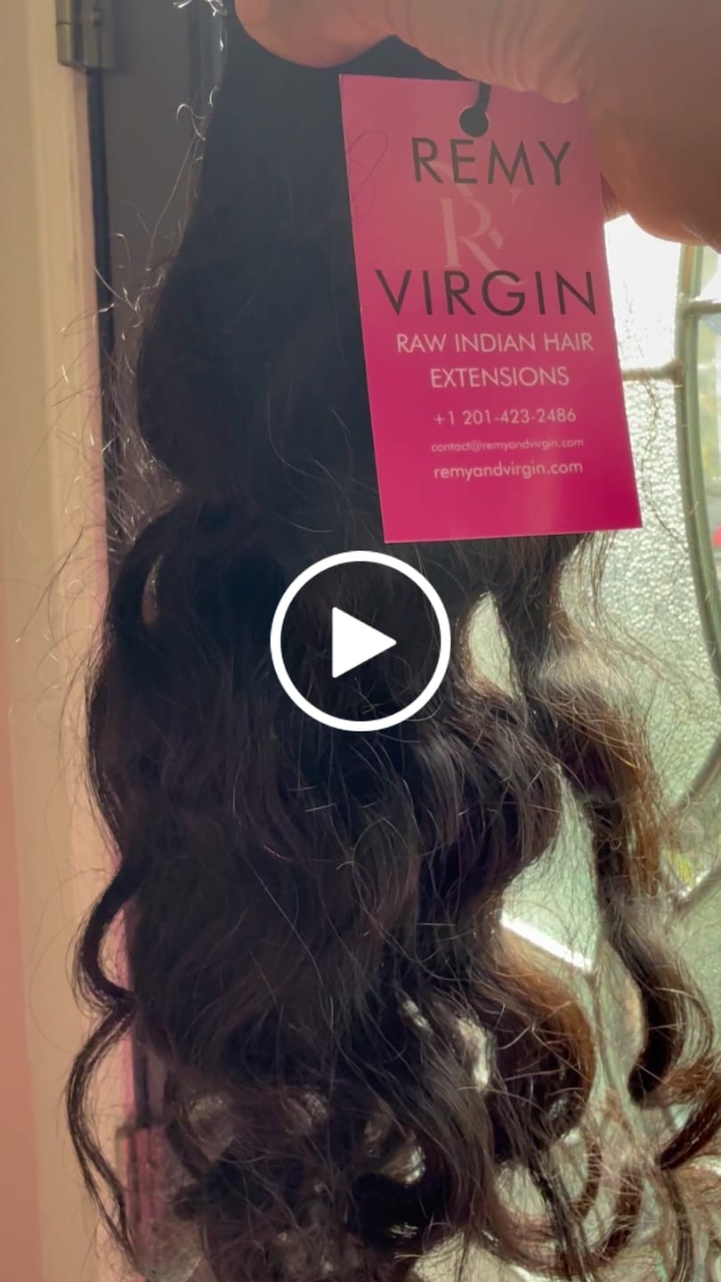 Customer video review of Raw Indian Curly Hair