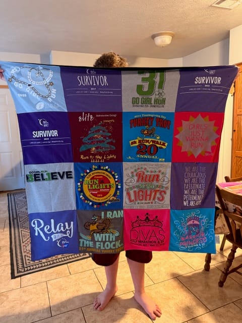 Customer photo review of Project Repat T-Shirt Quilt