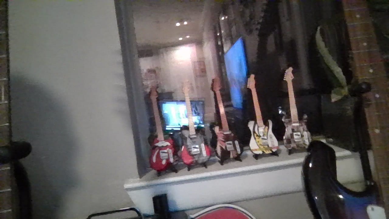 Customer photo review of The Rolling Stones Icons Collectible Miniature Guitar Set